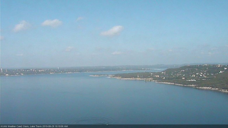 Lake Travis webcam, August 29, 2019 9:20 AM CT