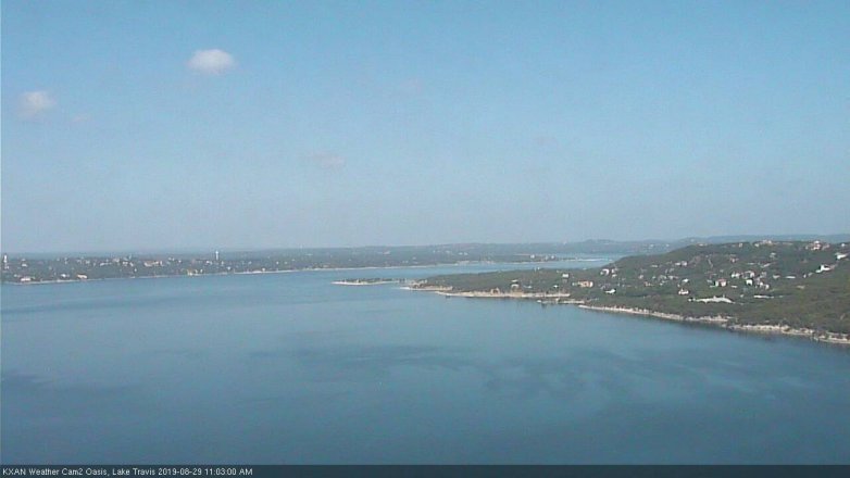 Lake Travis webcam, August 29, 2019 10:05 AM CT