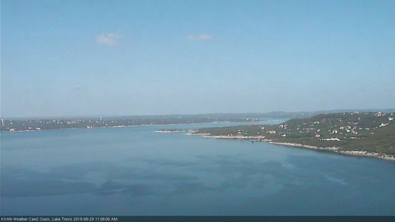 Lake Travis webcam, August 29, 2019 10:10 AM CT