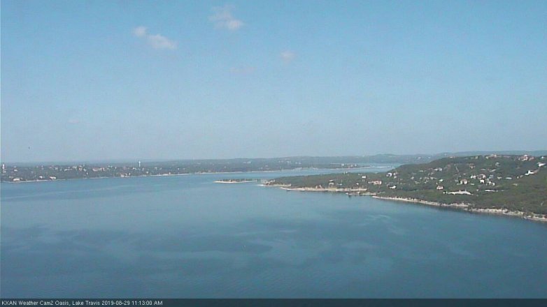 Lake Travis webcam, August 29, 2019 10:15 AM CT