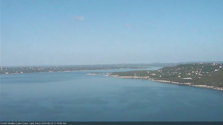 Lake Travis webcam, August 29, 2019 10:20 AM CT