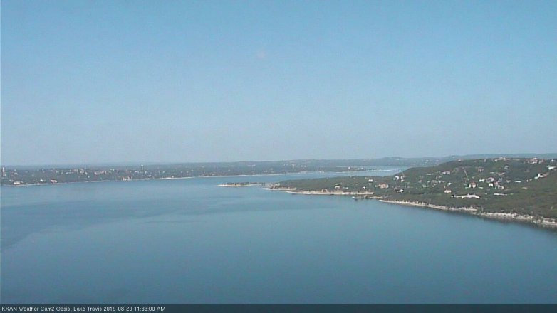 Lake Travis webcam, August 29, 2019 10:35 AM CT