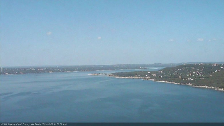 Lake Travis webcam, August 29, 2019 11:00 AM CT