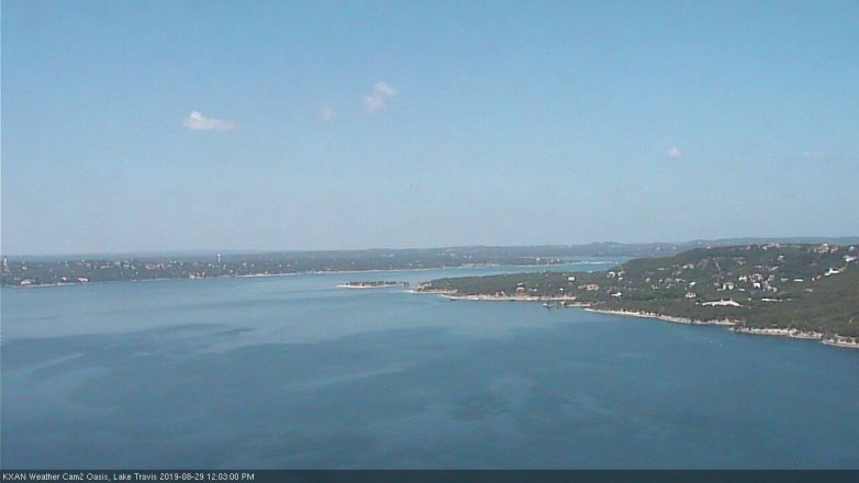 Lake Travis webcam, August 29, 2019 11:05 AM CT