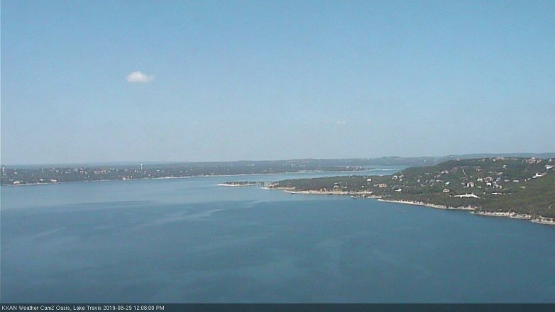 Lake Travis webcam, August 29, 2019 11:10 AM CT