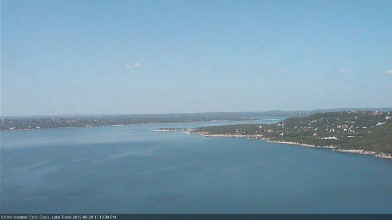 Lake Travis webcam, August 29, 2019 11:15 AM CT