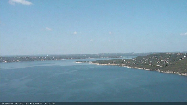 Lake Travis webcam, August 29, 2019 11:20 AM CT