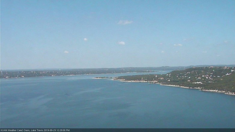 Lake Travis webcam, August 29, 2019 11:30 AM CT