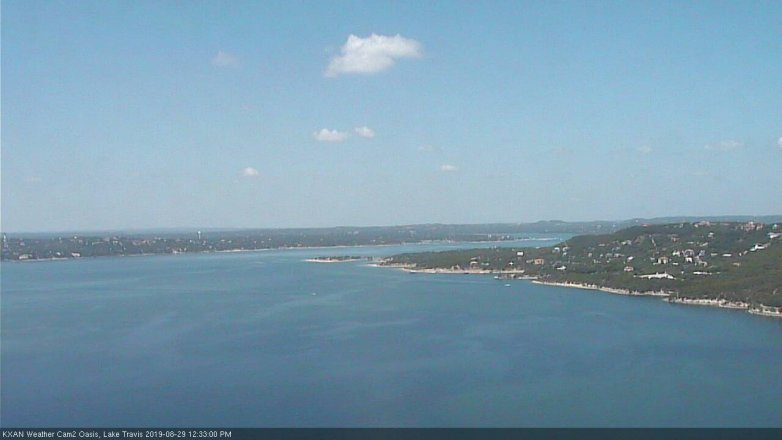 Lake Travis webcam, August 29, 2019 11:35 AM CT