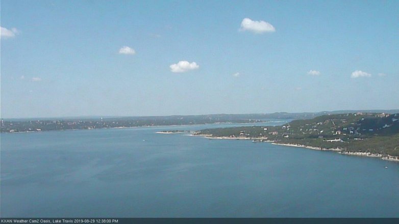 Lake Travis webcam, August 29, 2019 11:40 AM CT