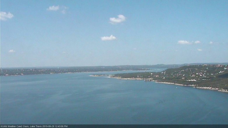 Lake Travis webcam, August 29, 2019 11:45 AM CT