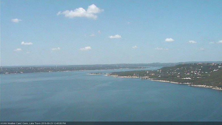 Lake Travis webcam, August 29, 2019 11:50 AM CT