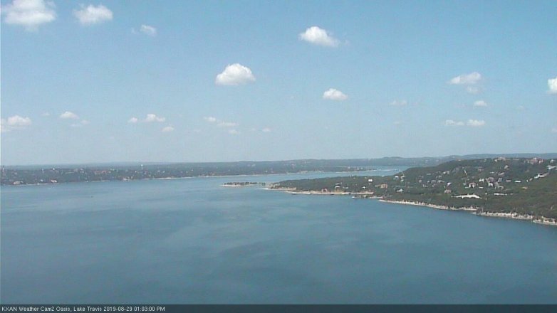 Lake Travis webcam, August 29, 2019 12:05 PM CT
