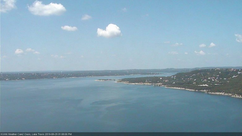 Lake Travis webcam, August 29, 2019 12:10 PM CT