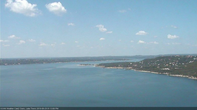 Lake Travis webcam, August 29, 2019 12:15 PM CT