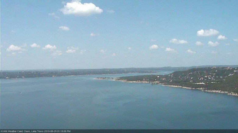 Lake Travis webcam, August 29, 2019 12:20 PM CT