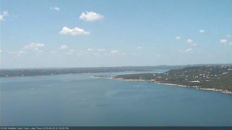 Lake Travis webcam, August 29, 2019 12:30 PM CT