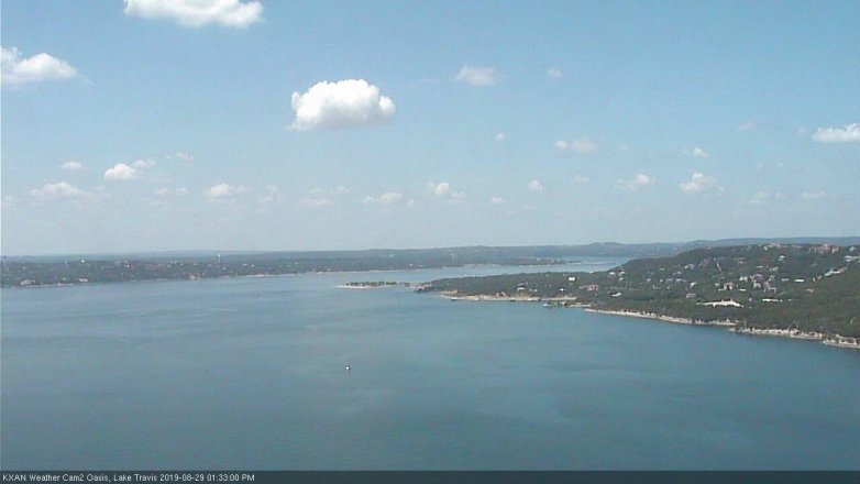 Lake Travis webcam, August 29, 2019 12:35 PM CT