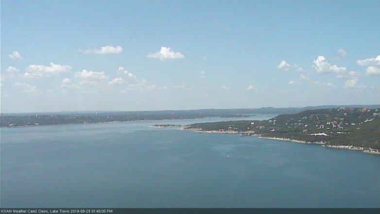 Lake Travis webcam, August 29, 2019 12:50 PM CT