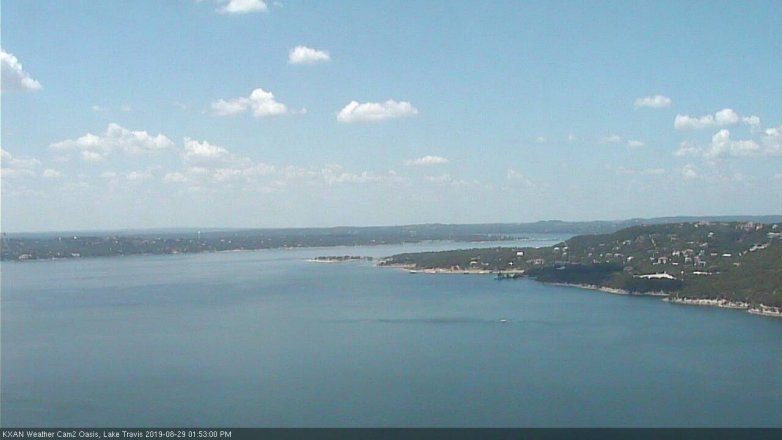 Lake Travis webcam, August 29, 2019 12:55 PM CT