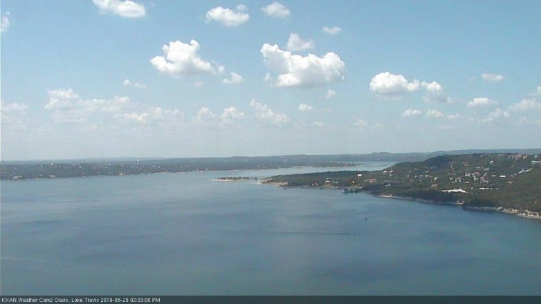 Lake Travis webcam, August 29, 2019 1:05 PM CT