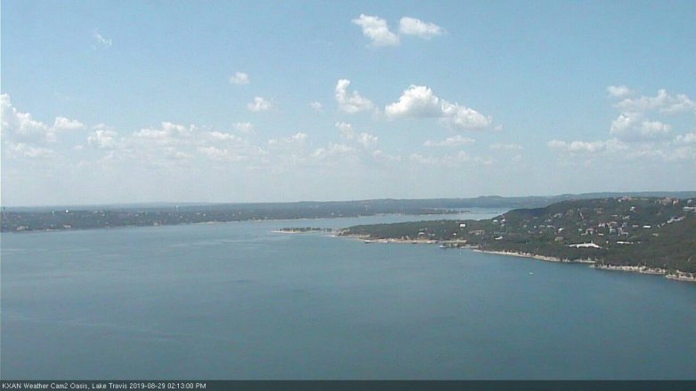 Lake Travis webcam, August 29, 2019 1:15 PM CT