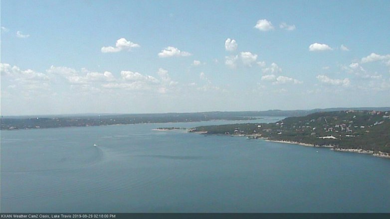Lake Travis webcam, August 29, 2019 1:20 PM CT