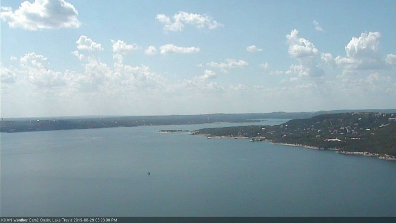 Lake Travis webcam, August 29, 2019 2:25 PM CT