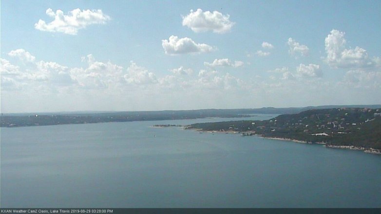 Lake Travis webcam, August 29, 2019 2:30 PM CT