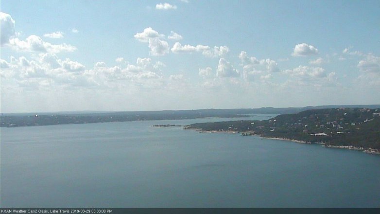Lake Travis webcam, August 29, 2019 2:40 PM CT