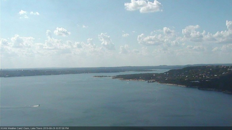 Lake Travis webcam, August 29, 2019 3:00 PM CT