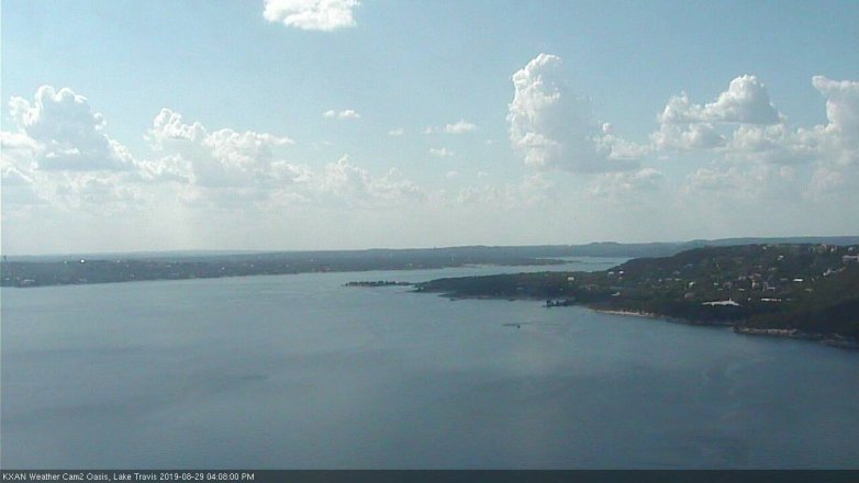 Lake Travis webcam, August 29, 2019 3:10 PM CT