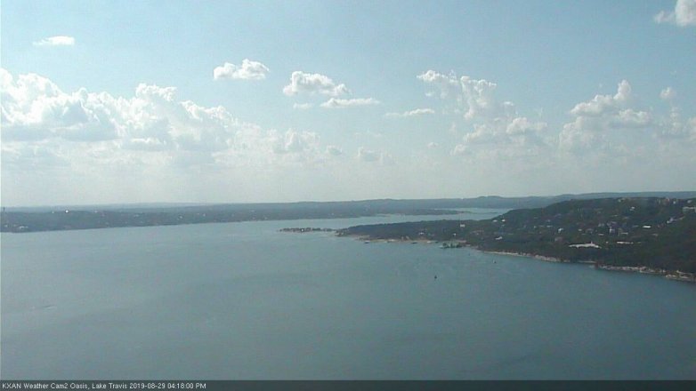 Lake Travis webcam, August 29, 2019 3:20 PM CT