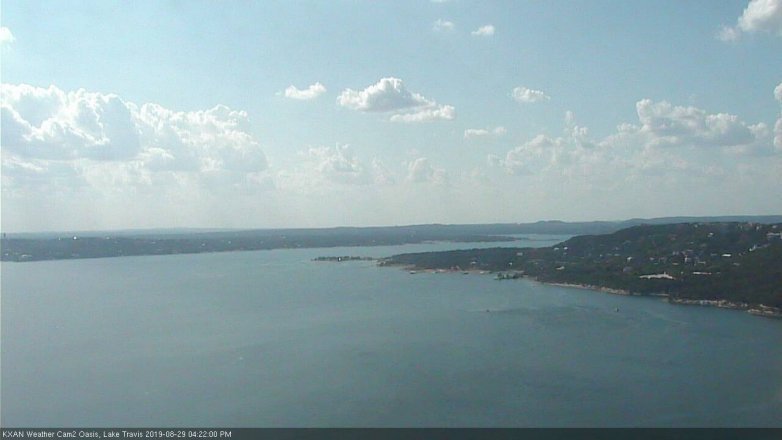 Lake Travis webcam, August 29, 2019 3:25 PM CT