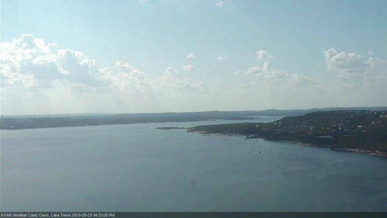 Lake Travis webcam, August 29, 2019 3:35 PM CT