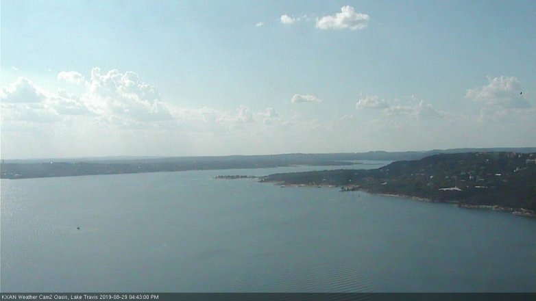 Lake Travis webcam, August 29, 2019 3:45 PM CT