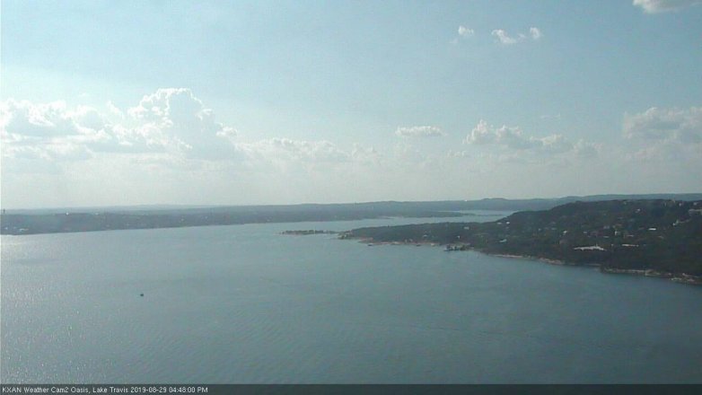 Lake Travis webcam, August 29, 2019 3:50 PM CT
