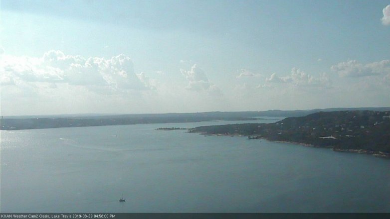Lake Travis webcam, August 29, 2019 4:00 PM CT