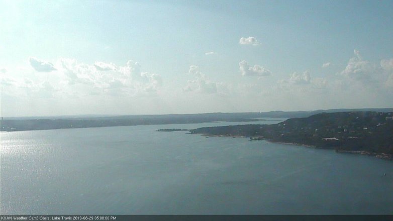 Lake Travis webcam, August 29, 2019 4:10 PM CT