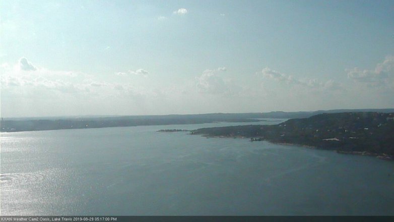 Lake Travis webcam, August 29, 2019 4:20 PM CT