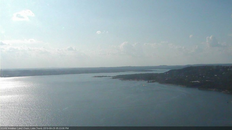 Lake Travis webcam, August 29, 2019 4:25 PM CT