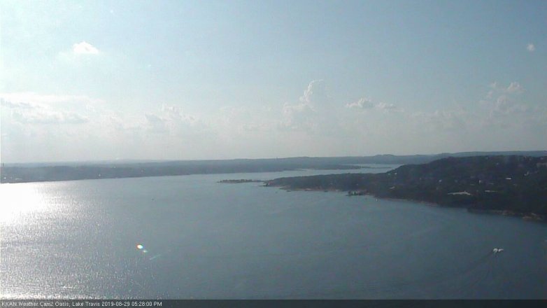 Lake Travis webcam, August 29, 2019 4:30 PM CT