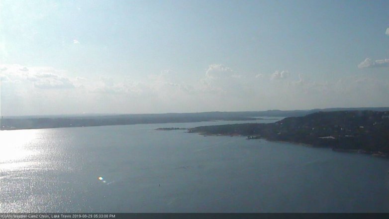Lake Travis webcam, August 29, 2019 4:35 PM CT