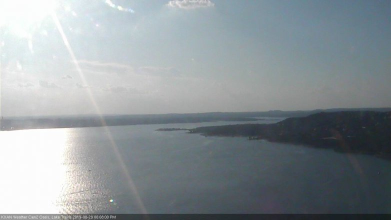 Lake Travis webcam, August 29, 2019 5:10 PM CT