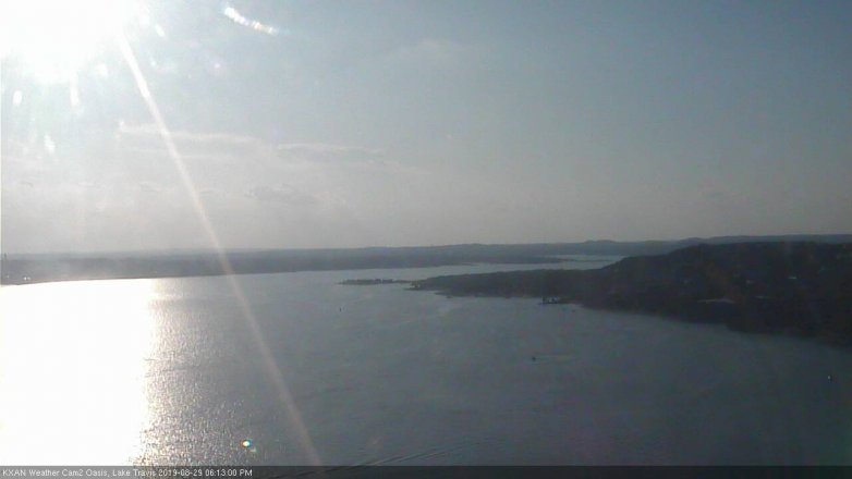 Lake Travis webcam, August 29, 2019 5:15 PM CT