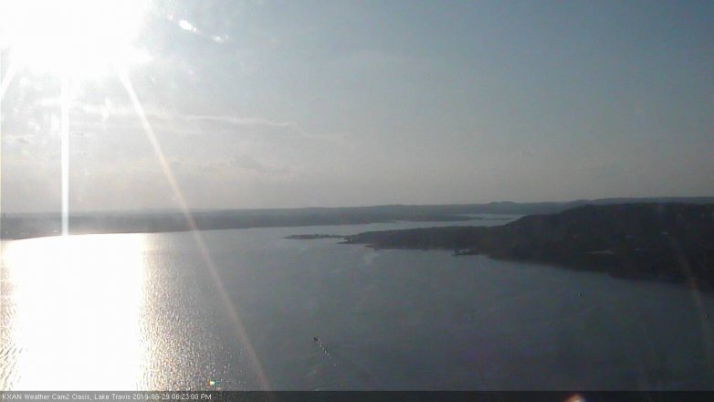 Lake Travis webcam, August 29, 2019 5:25 PM CT