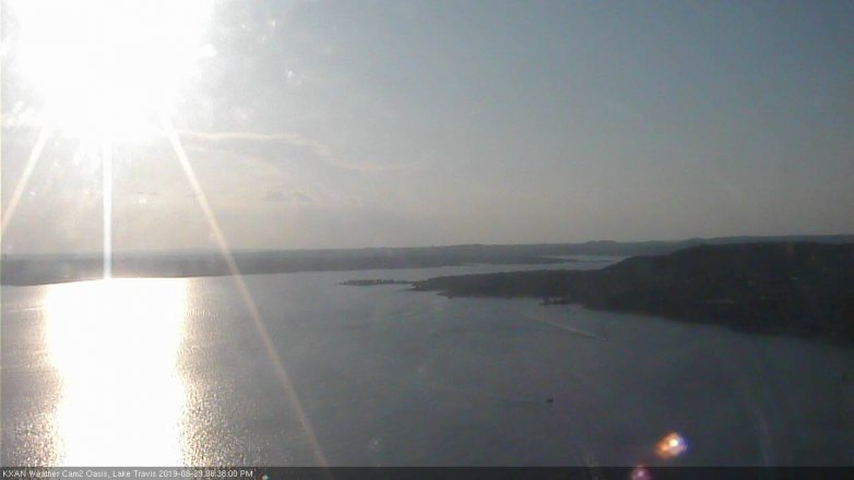 Lake Travis webcam, August 29, 2019 5:40 PM CT