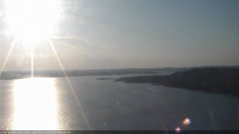 Lake Travis webcam, August 29, 2019 5:45 PM CT