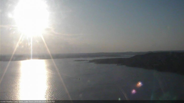 Lake Travis webcam, August 29, 2019 6:00 PM CT