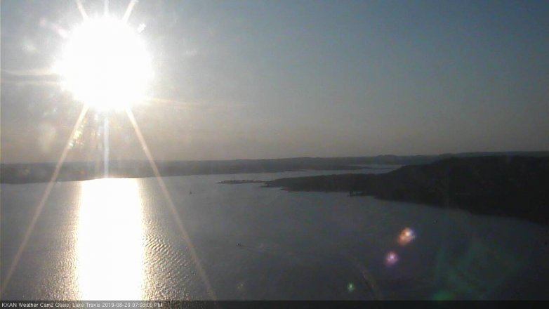 Lake Travis webcam, August 29, 2019 6:10 PM CT